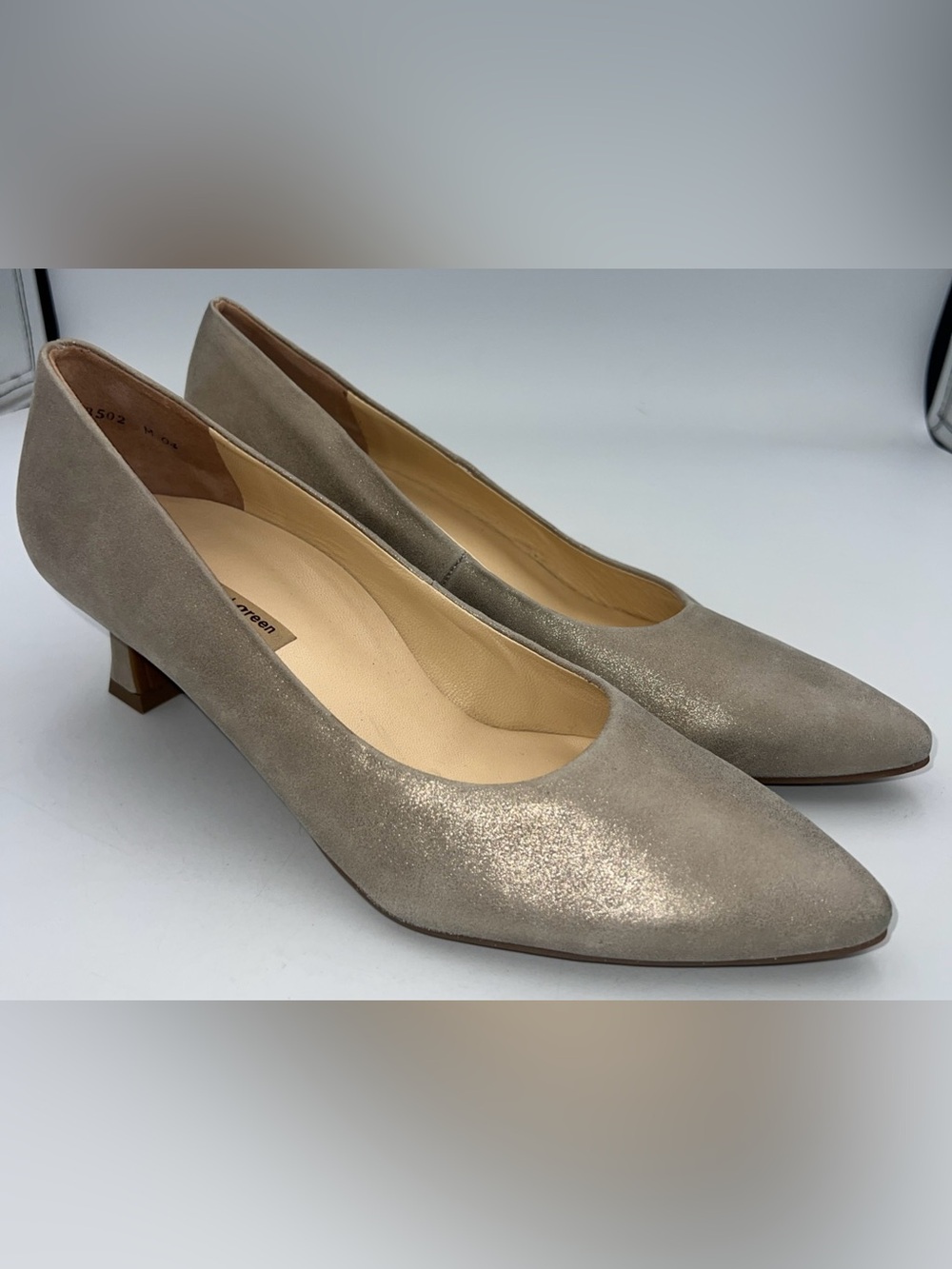 Paul Green Suede (velvet Kid) Super Soft Pumps Kitten Heel US Size9.5 AUS 7 NEW